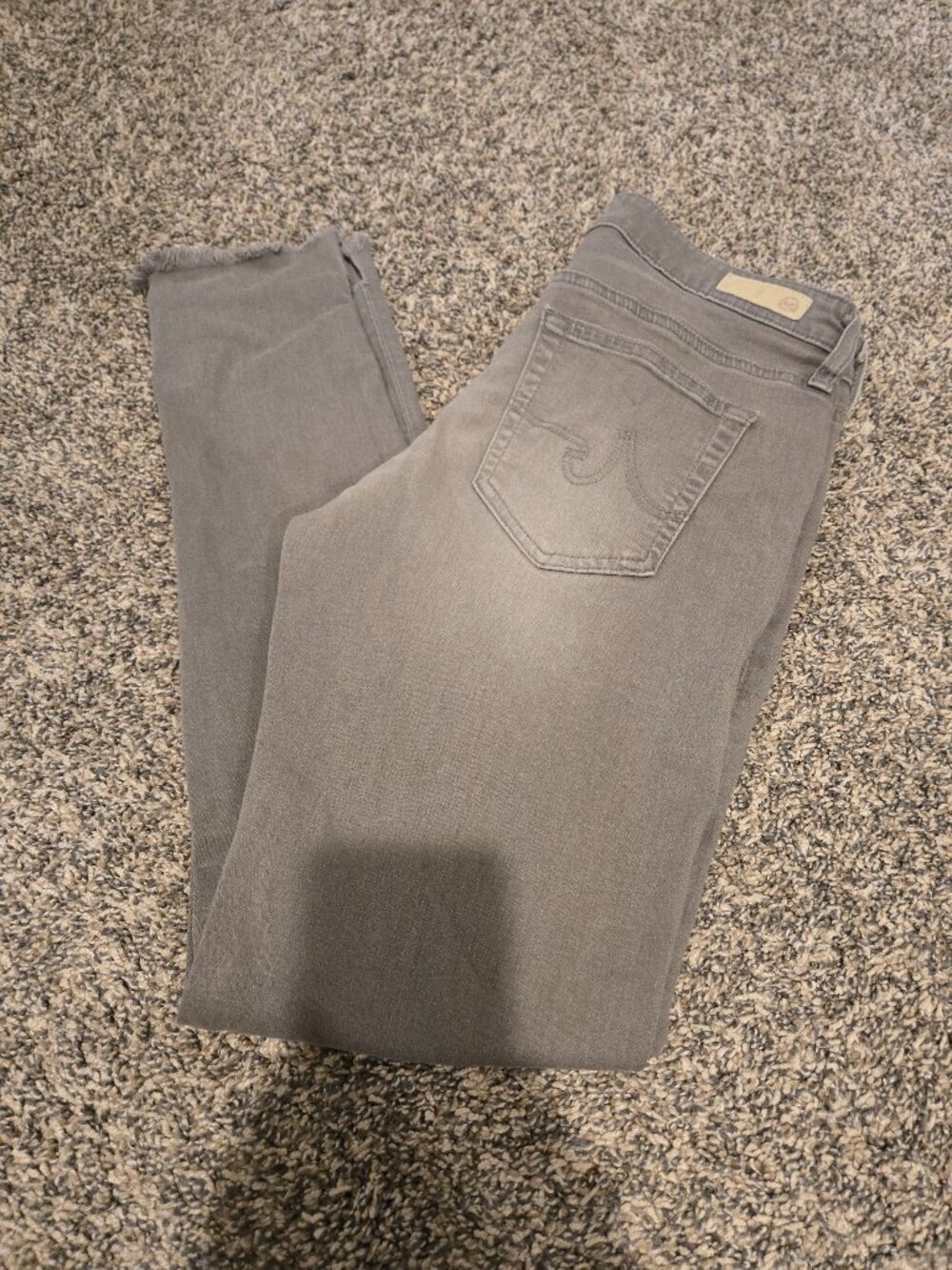 Adriano Goldschmied Farrah Skinny Ankle Gray Jeans 28